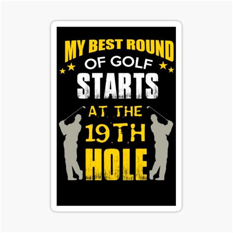 19th Hole Stickers Redbubble