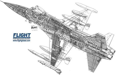 Northrop F A Freedom Fighter Cutaway Drawing A Photo On Flickriver