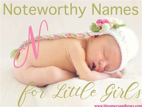 Girl Names That Start With N Bloomers And Bows