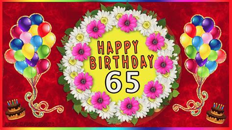 65th Birthday Images  Greetings Cards For Age 65 Years