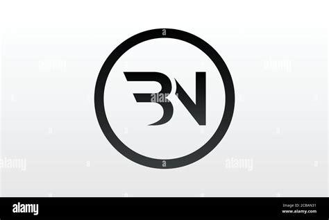 Initial Bn Letter Logo With Creative Modern Business Typography Vector