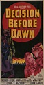 Decision Before Dawn Movie Posters From Movie Poster Shop