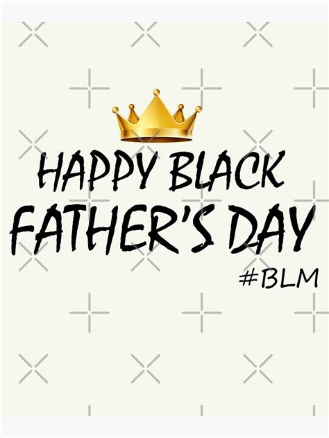 Happy Black Fathers Day 2021 Black Lives Matter Unisexe Blm Poster