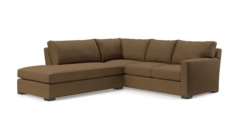 Axis Ii 2 Piece Brown Sectional Crate And Barrel