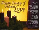 ~Fourth Sunday of Advent - LOVE | Advent prayers, Advent candles ...
