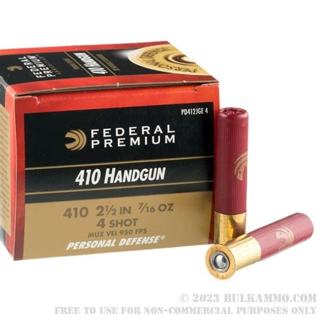 200 Rounds Of Bulk 410 Ammo By Federal 4 Shot