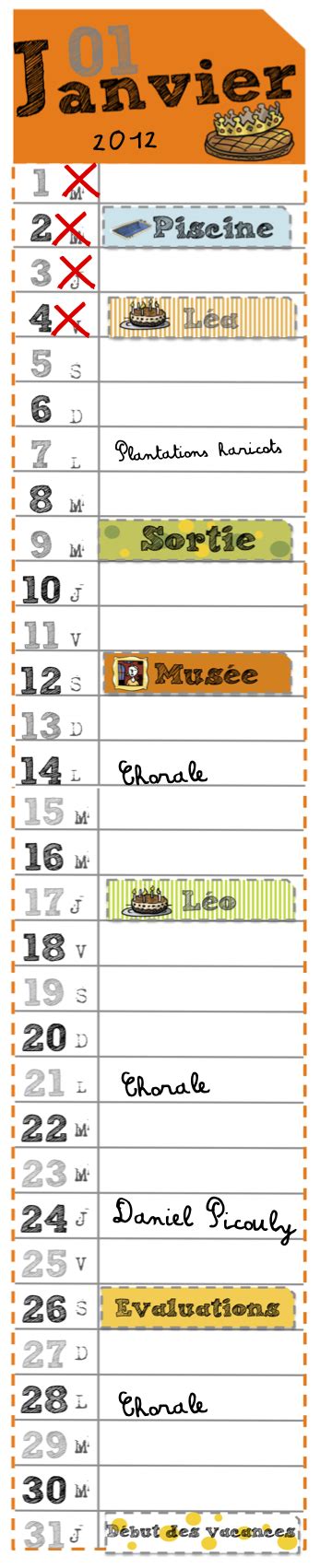 Calendrier Mise à Jour Bout De Gomme