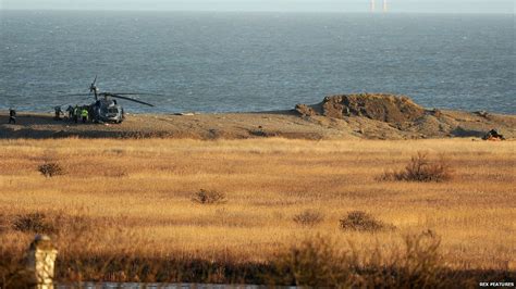 Bbc News In Pictures Norfolk Fatal Us Helicopter Crash At Cley