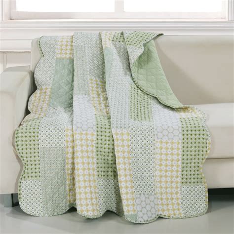 Barefoot Bungalow Juniper Quilted Throw Blanket