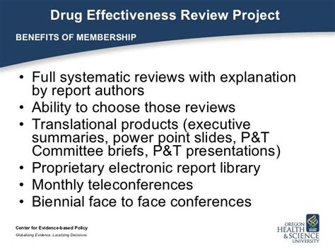 Drug Effectiveness Review Project