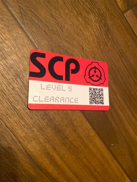 Scp Foundation Secret Laboratory Version Secure Access Id Card Etsy
