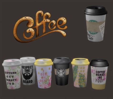 Leo 4 Sims Coffee • Sims 4 Downloads