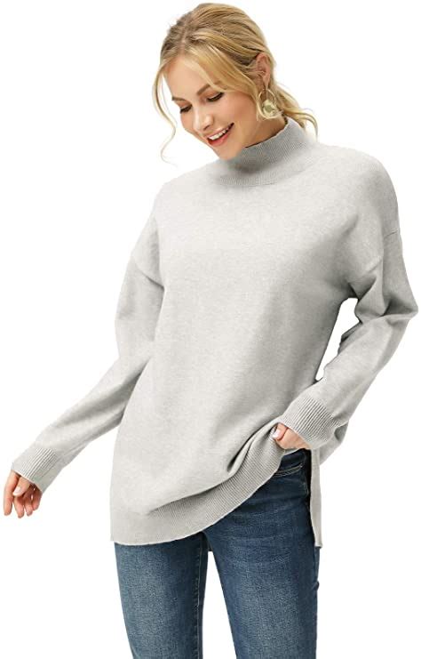 Grace Karin Women Batwing Long Sleeve Knit Pullover Sweaters Oversized