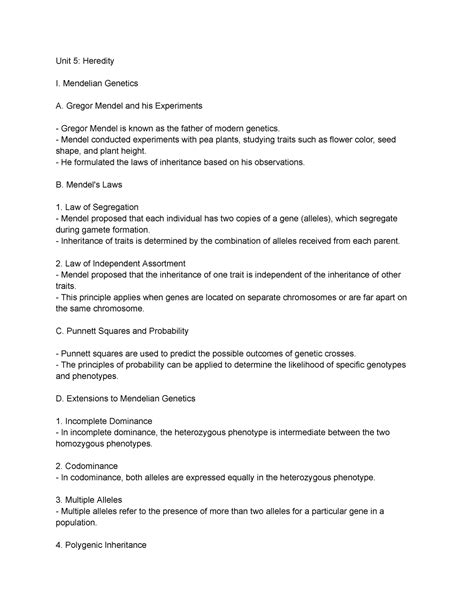 AP BIO 5 - Basic overview of topics covered in AP Biology unit 5 - Unit