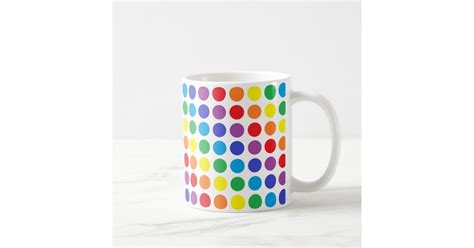 Rainbow Polka Dots Mug Zazzle