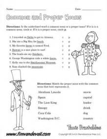 I met shanaya at the new market. Common and Proper Nouns 02 - Tim's Printables