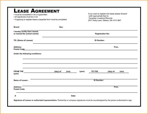 Free Rental Lease Agreement Templates Residential Commercial Free Simple Printable Lease