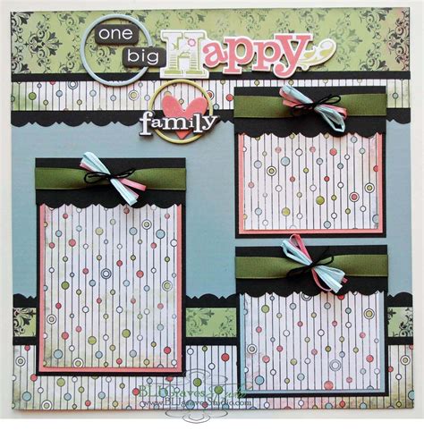 See more ideas about family scrapbook, scrapbook, family scrapbook layouts. BLJ Graves Studio: One Big Happy Family Scrapbook Page Layout