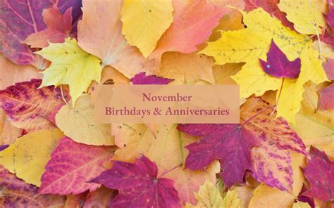 November 2022 Birthdays And Anniversaries Church Of The Redeemer