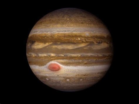 Although this picture of jupiter looks like it was taken by a spacecraft, it was actually taken by the hubble space telescope, currently in orbit around the earth. Watch: NASA video shows Jupiter's Great Red Spot is ...