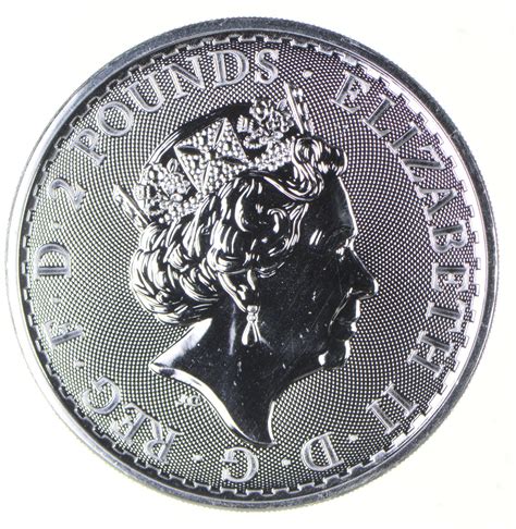 2019 Great Britain 2 Pounds Silver Britannia 1 Troy Oz 9999 Fine