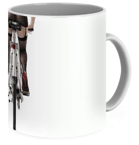 Sexy Woman Riding A Bike Coffee Mug For Sale By Maxim Images Prints