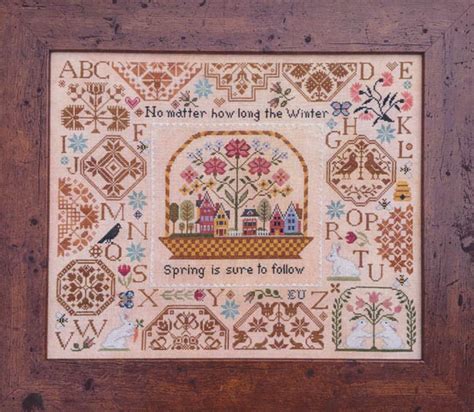 Spring Quaker Sampler By Lilas Studio Counted Cross Stitch Pattern