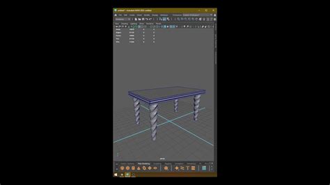 How To Easily Model Furniture Table In Maya Maya Furniture Modeling