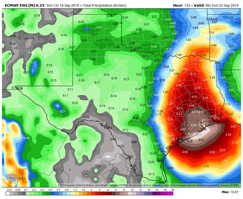 Monday Afternoon Update Significant Rainfall Likely Coming To Texas