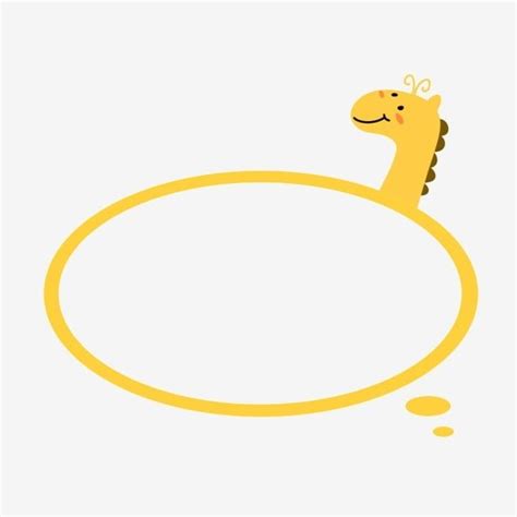 Yellow Giraffe Bubble Dialog Chat Speech Bubble Cartoon Bubble Dialog, ฟองยีราฟสีเหลือง, โต้ตอบ ...