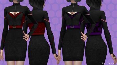 Vampire Dress Short Sims Crazy Creations