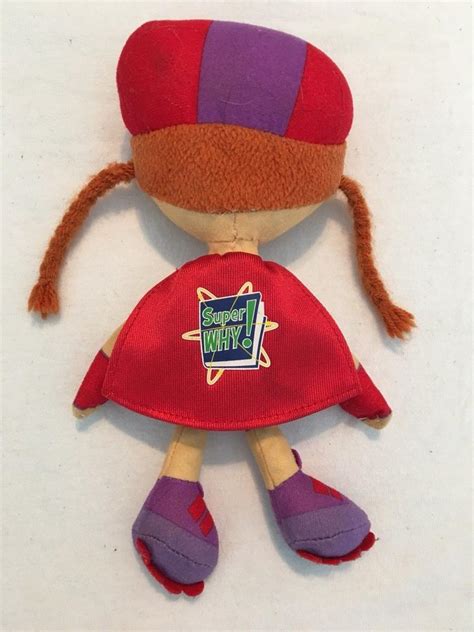 Pbs Super Why Wonder Red Doll Plush 85 Soft Toy 1940625933