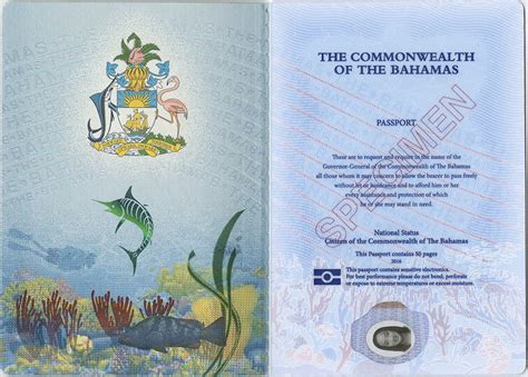 The Passport Of The Bahamas Is Beautiful And They Have Great Travel