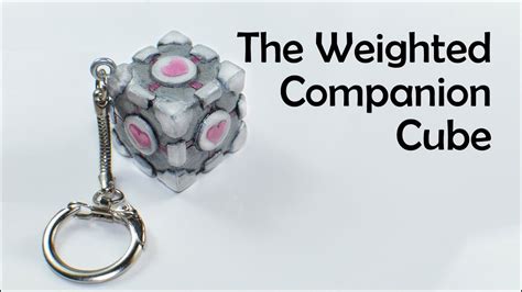 Portal The Weighted Companion Cube Polymer Clay Tutorial Youtube