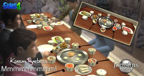 Jomsimscreationsfr — Korean Barbecue Sims 4 In Game
