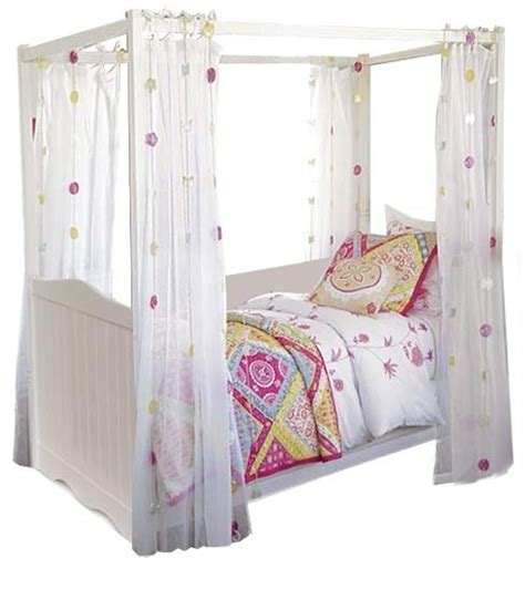 Unadorned details such as the straight and curved lines, and slightly flared legs create the style of the bedford queen canopy bed by home styles. little girl canopy bed | kiddo | Pinterest