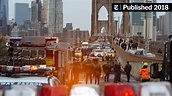 One Killed, 6 Injured in Fiery Crash on Brooklyn Bridge - The New York ...