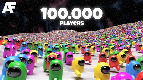Among Us But With 100000 Players Youtube