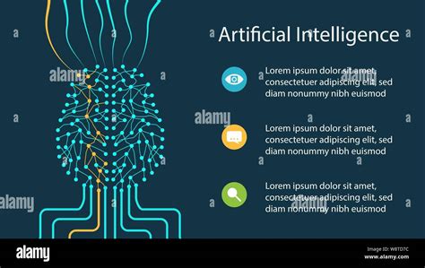 Artificial Intelligence Design Concept With Neural Network Like A Human