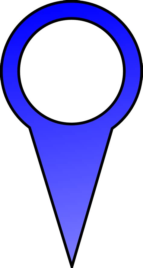 Blue Map Pin Icon