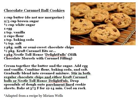 1 cup of caramel bits is equal to about 25 kraft caramels. Chocolate Caramel Ball Cookies~ My favorite cookie recipe ...