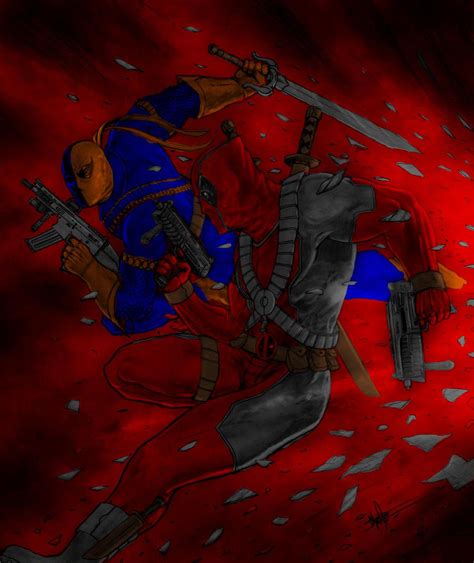 Deathstroke Vs Deadpool By Catastrophicthemerc On Deviantart