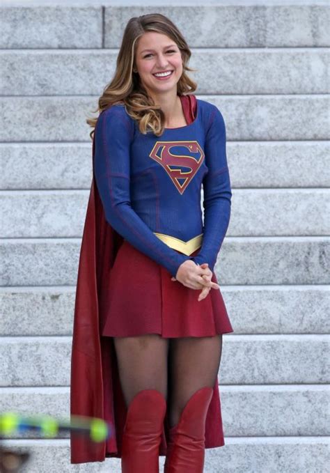 Melissa Benoist Supergirl Set In Vancouver 09122016 • Celebmafia