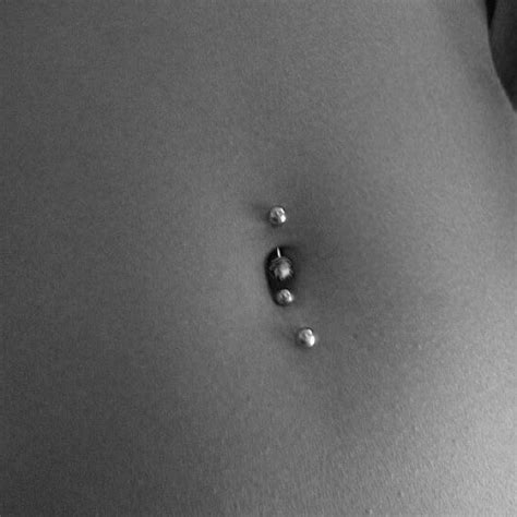 Pierced On Bottom And Top Love It Belly Button Piercing Double