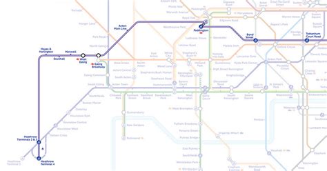 Elizabeth Line Transport For London Unveils Tube Map Detailing New