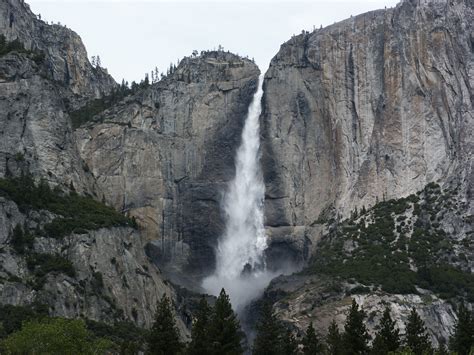Free Images Landscape Forest Waterfall Mountain Range Yosemite