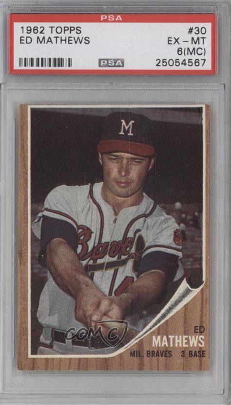 In 1969, with 3,000 fewer baseball fans in attendance per game than at the beginning of the decade, commissioner bowie kuhn did what baseball. 1962 Topps #30 Eddie Mathews PSA 6 (MC) Milwaukee Braves Baseball Card | eBay
