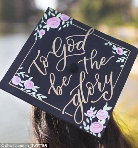Creative Decorated Graduations Caps Of 2017 Daily Mail Online