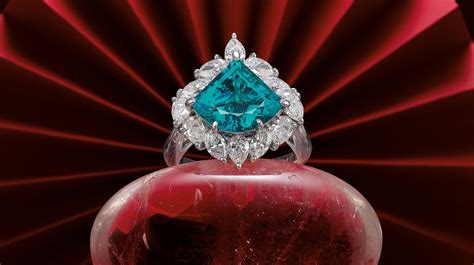 5 Carat Paraiba Tourmaline Ring To Hit The Auction Block National Jeweler