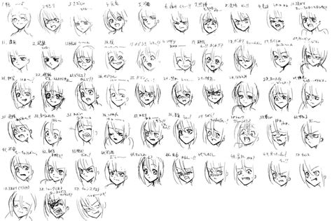 Anime Face Expression Drawing Anime Face Expression Drawing Drawing